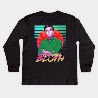 Neon Dreams Series - Michael Bluth Kids Long Sleeve T-Shirt